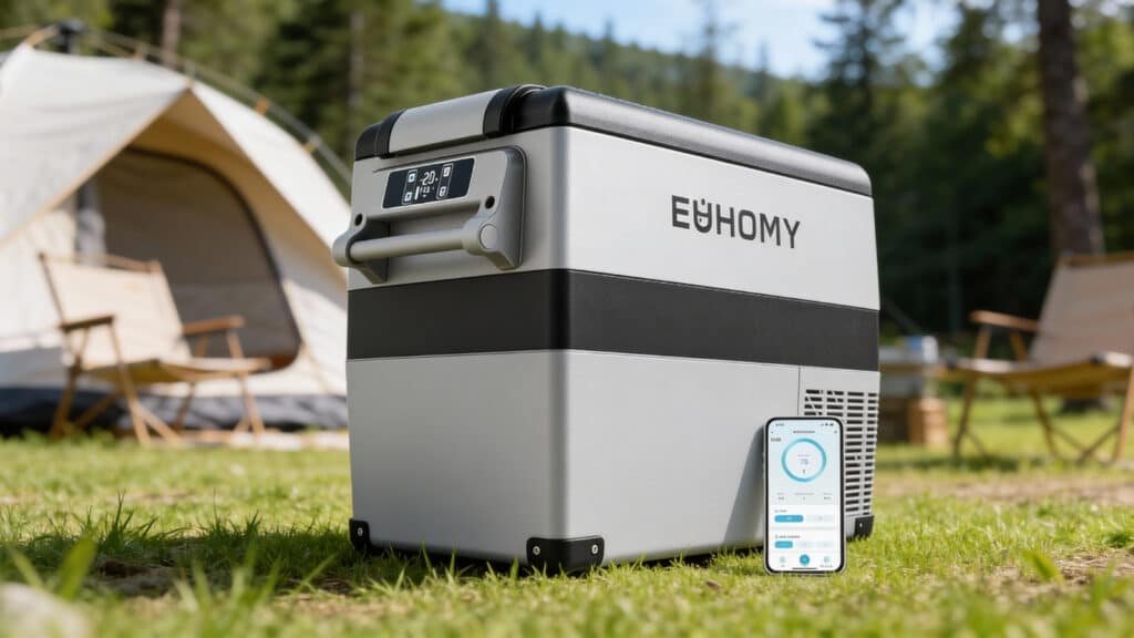 EUHOMY 40L Car Fridge Freezer 12V