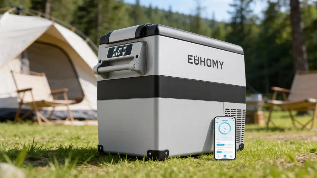 EUHOMY 40L Car Fridge Freezer 12V