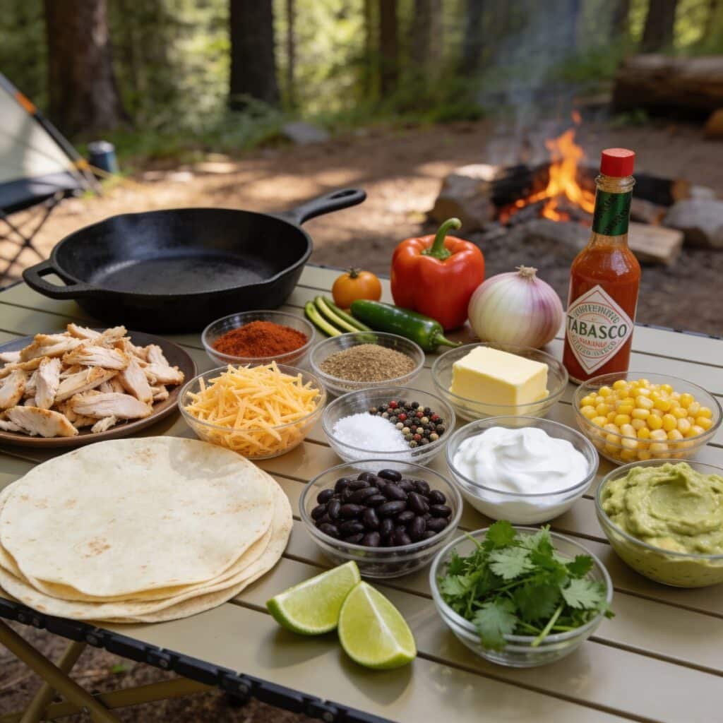 Cheesy Chicken Quesadillas recipe ingredients