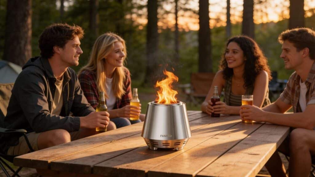 FANHAO Smokeless tabletop Fire Pit