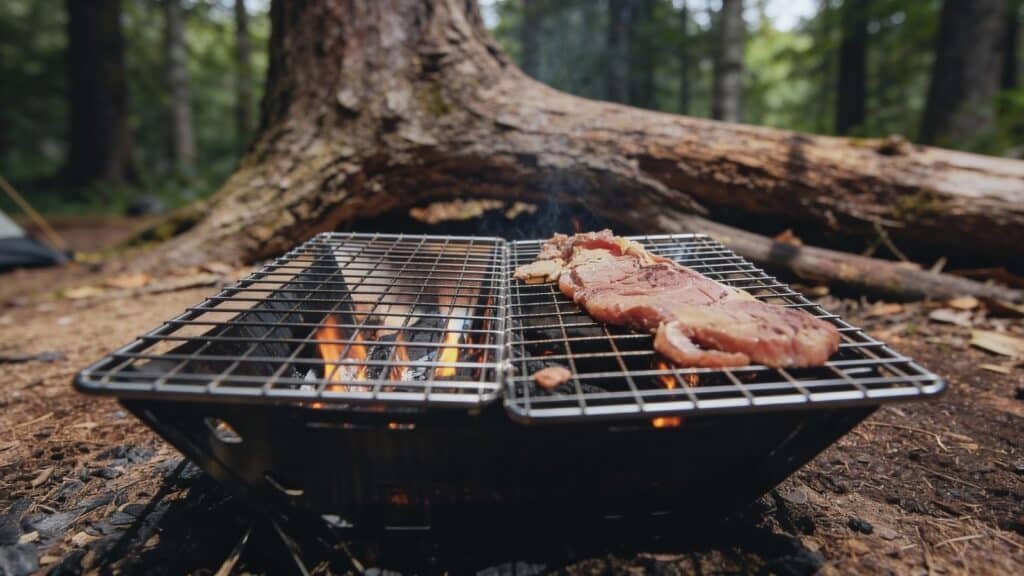 Fire-Maple Maverick cooking steak