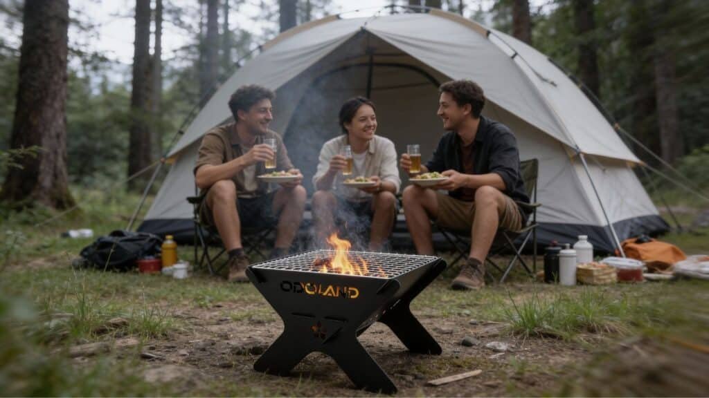Friends around a Fire Pit