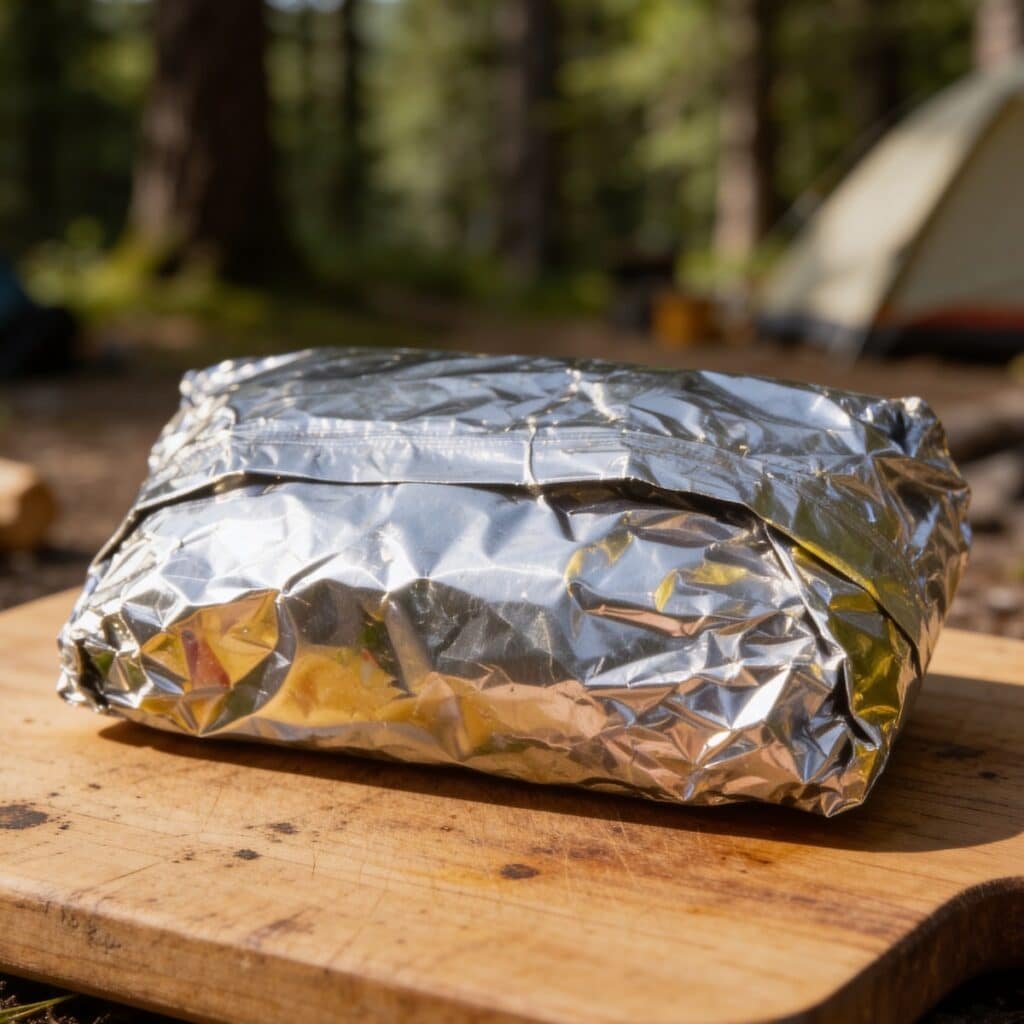 Garlic Herb Chicken Foil Packet Sealed