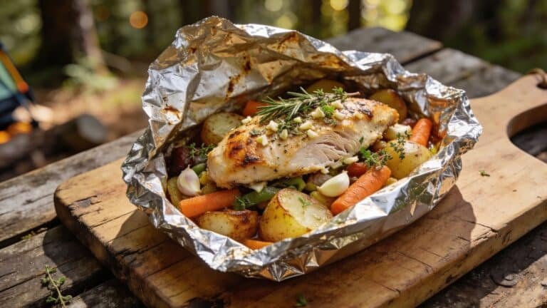 Garlic Herb Chicken Foil Packet Recipe