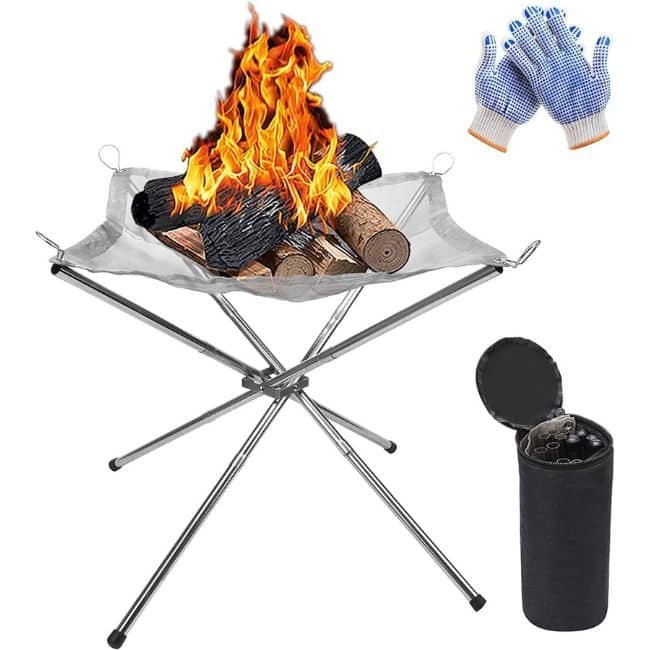 KAHEIGN Stainless Steel Portable Outdoor Fire Pit