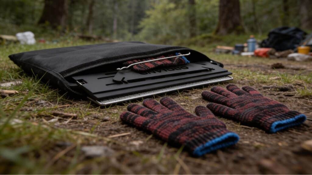 Odoland Camping Fire Pit carry case