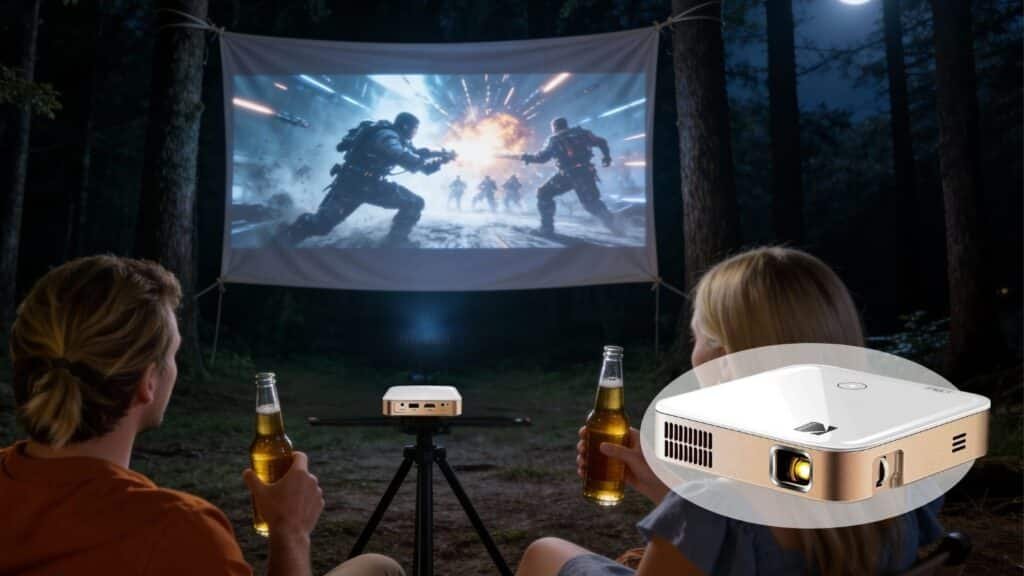 KODAK Luma 350 Portable Smart Projector, Powerful Ultra HD Rechargeable