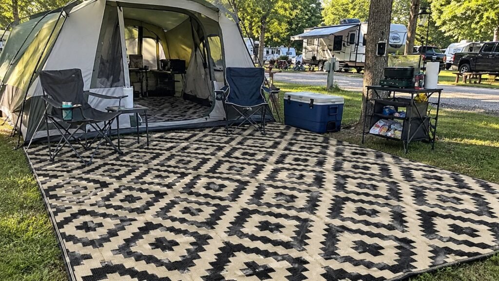 SAND MINE Waterproof Outdoor Rug 9x18 ft