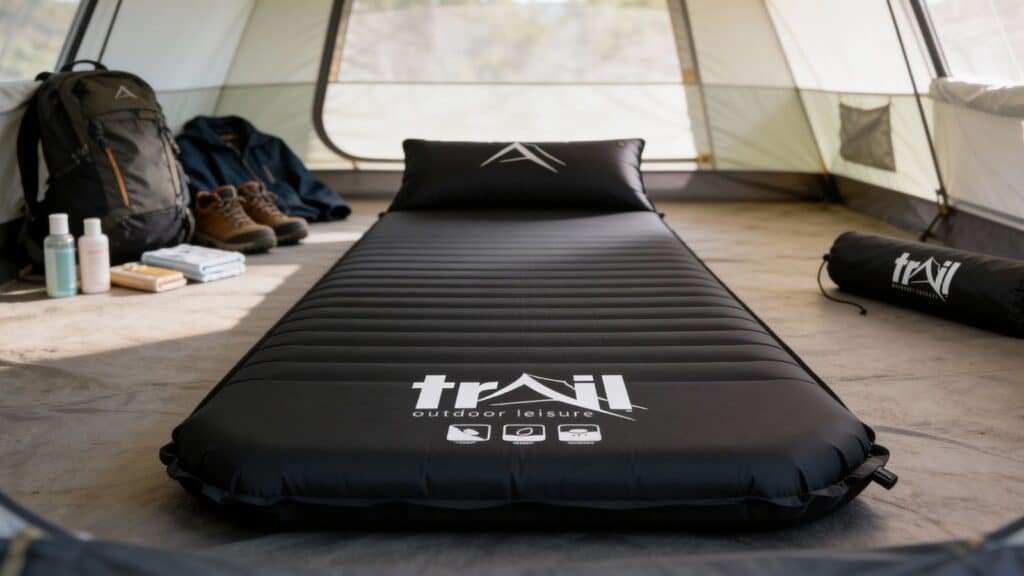 Trail Self Inflating Camping Mat With Pillow