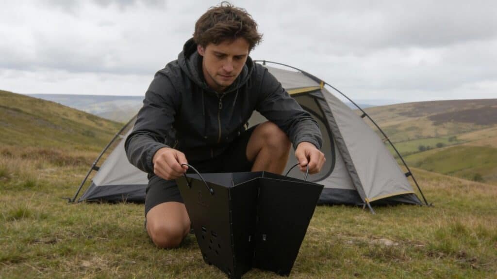 Snowpea Portable Fire Pit setup