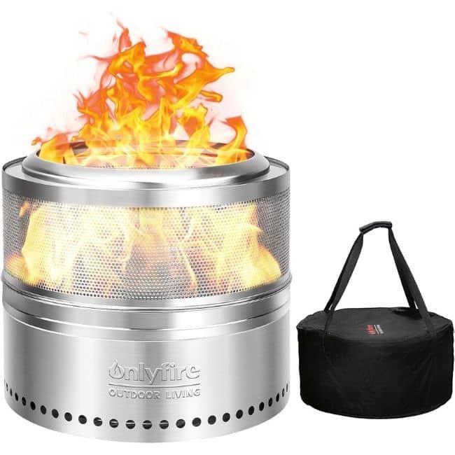 onlyfire stainless steel 50 cm Fire Pit