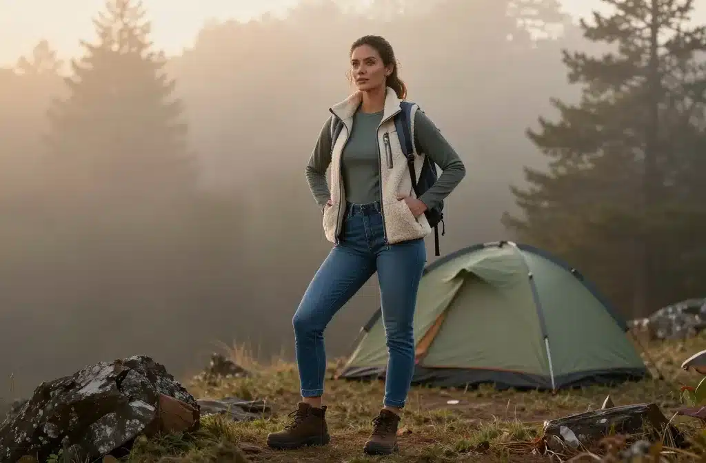 8 Functional Yet Stylish Camping Outfits for Women That Turn Heads