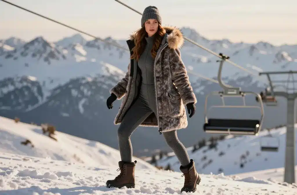 8 Ski Camping Looks Women Wear in Cold Weather: Cozy + Bold