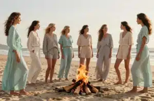 10 Beach Campfire Pajama Looks Women Wear Comfortably Now