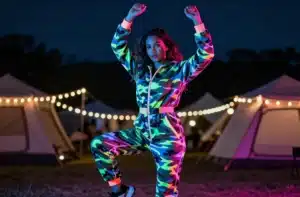 9 Festival Onesie Outfits Women Wear Around Campsites: Glow-Up Edition