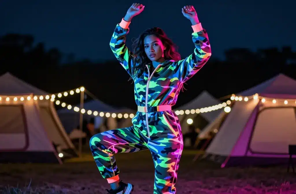 9 Festival Onesie Outfits Women Wear Around Campsites: Glow-Up Edition