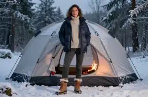8 Winter Tent Camping Looks Women Stay Warm in: Chic & Cozy