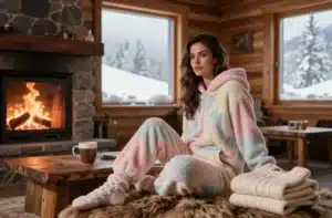 8 Ski Cabin Pajama Outfits Women Wear to Relax: Cozy Winter Vibes