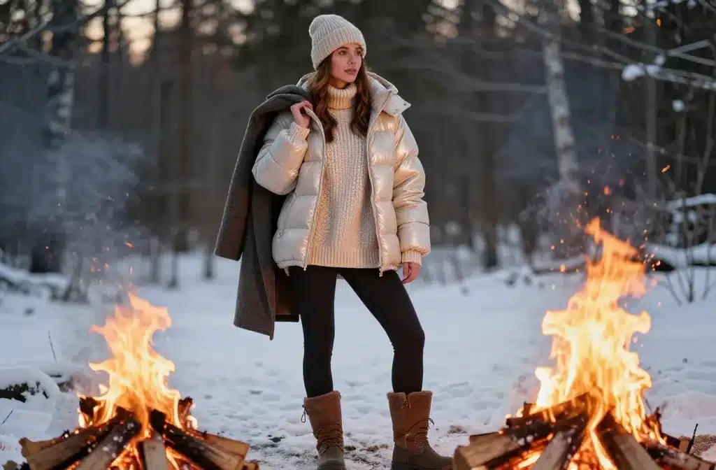 Cozy Confidence: 8 Winter Campfire Outfits Women Wear for Warmth