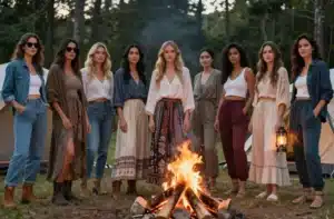 9 Casual Outdoor Styles Women Wear Around Campsites: Chic Campwear