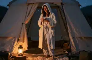 9 Cozy Camping Pajamas Women Wear Inside the Tent That Wow All Night