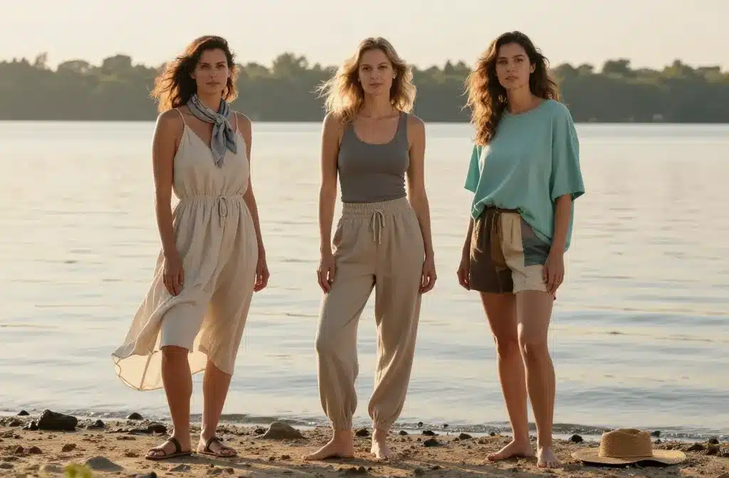 9 Lakeside Casual Outfits Women Wear While Camping You’Ll Love