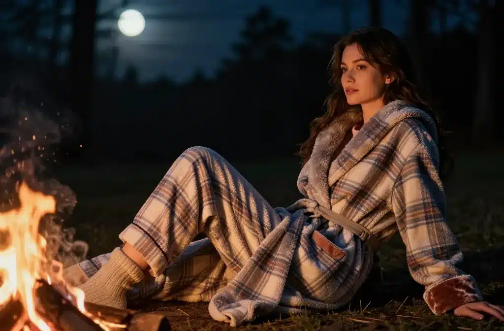 9 Cozy Campfire Pajama Looks Women Love Outdoors: Cozy Night Vibes