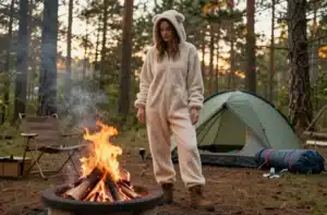 8 Cute Onesie Outfits Women Wear While Camping: Adorable Outdoorsy Fits