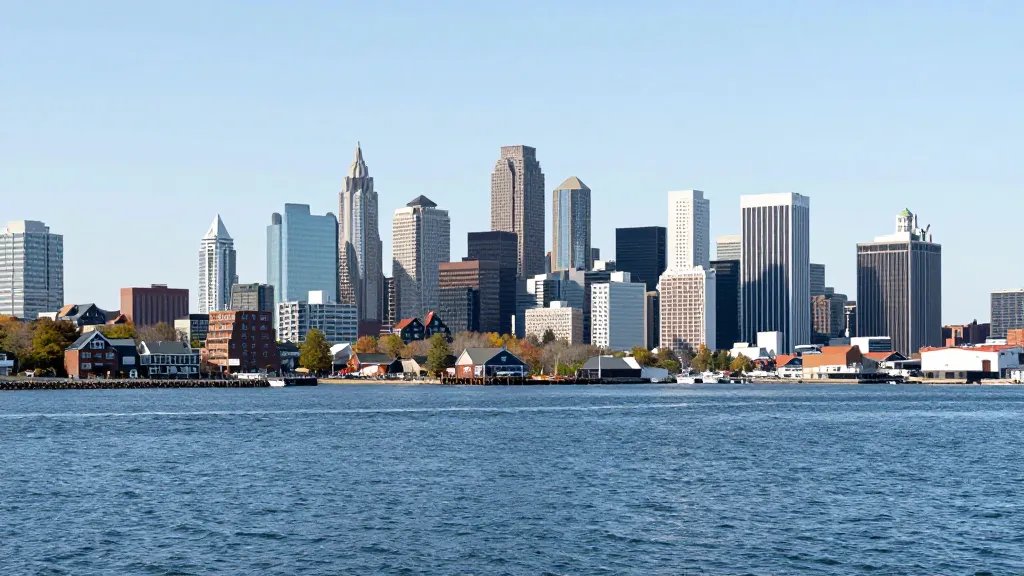 Wide shot of Marblehead’s high basin and rugged skyline