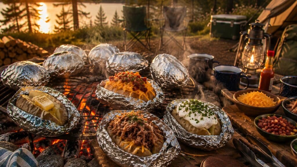 Campfire Baked Potatoes