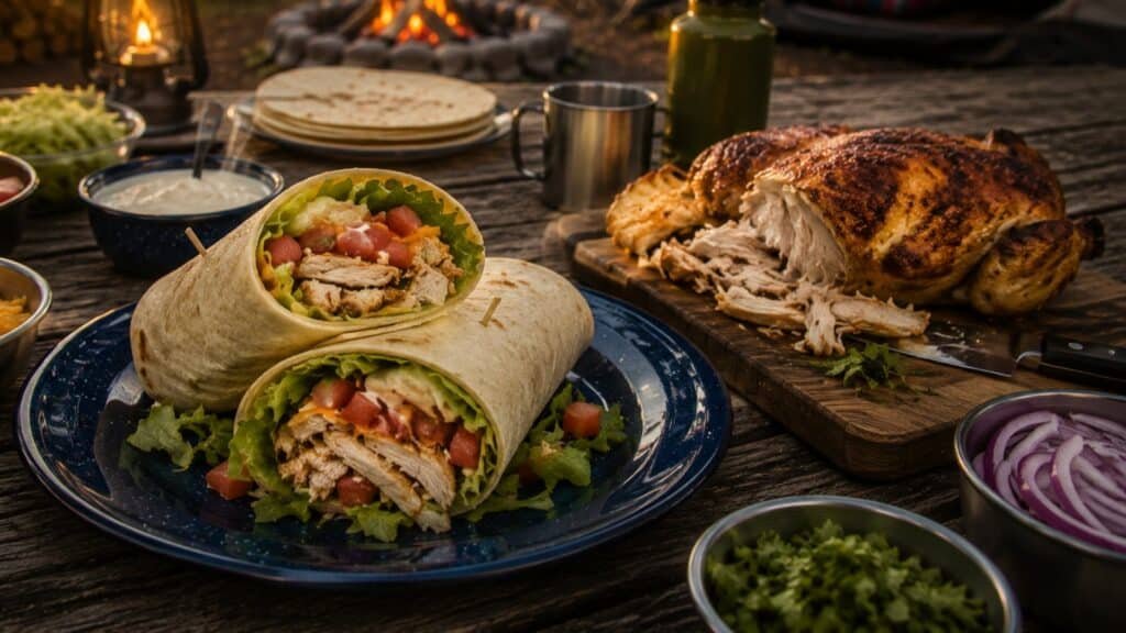 Rotisserie Chicken Wraps recipe