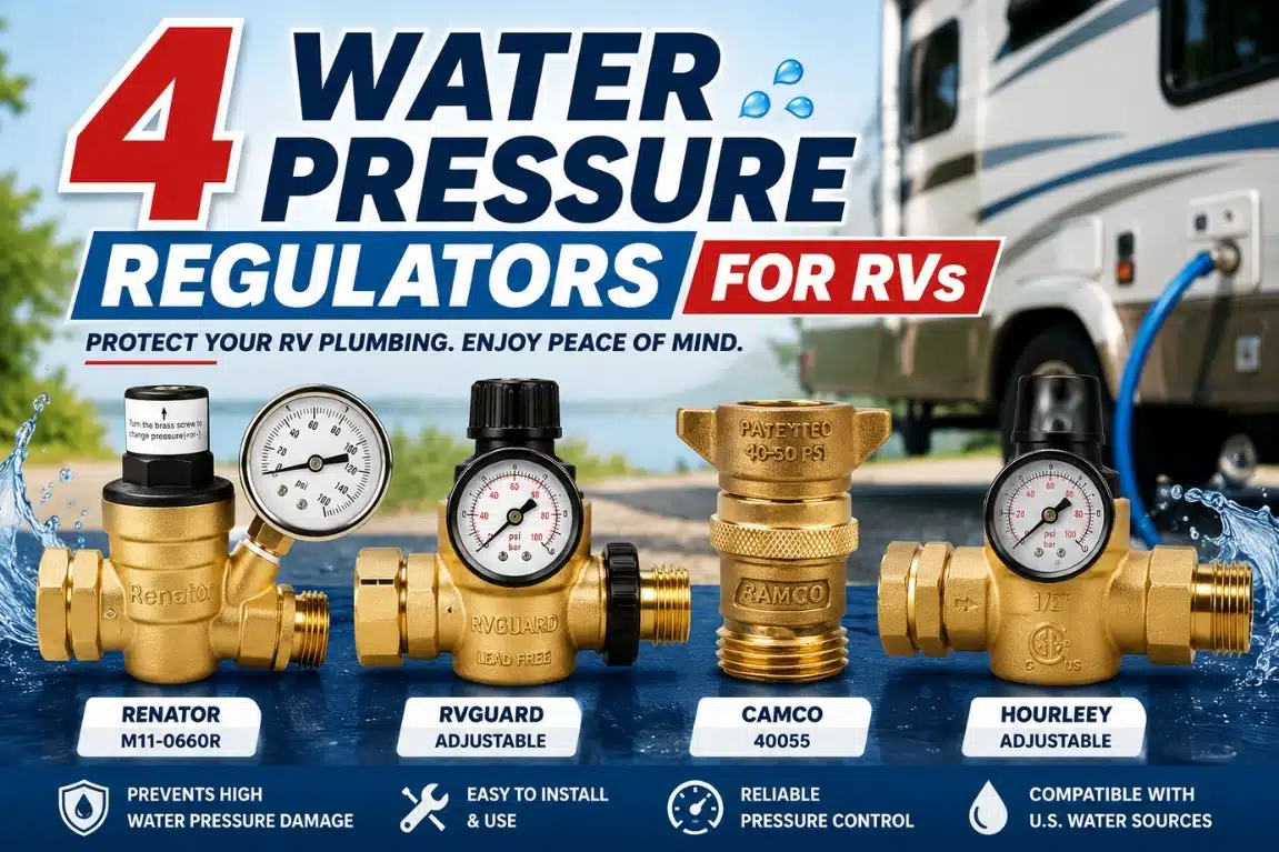 4 Water Pressure Regulators for RVs