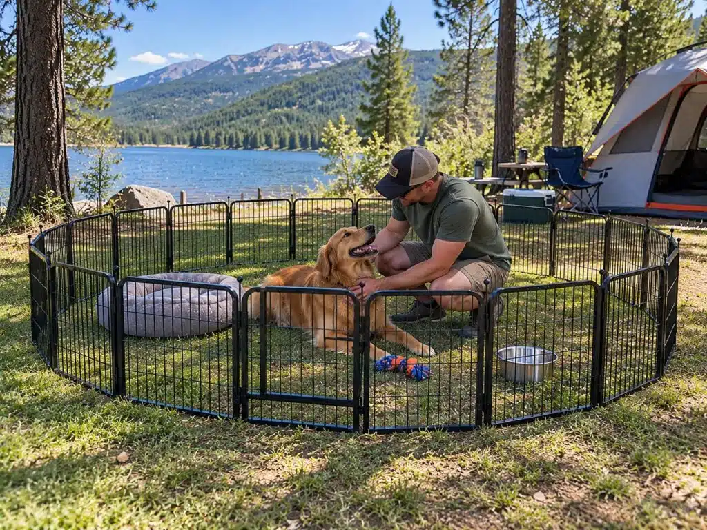 FXW Rollick Dog Playpen, Indoor, Yard & RV Camping, 24
