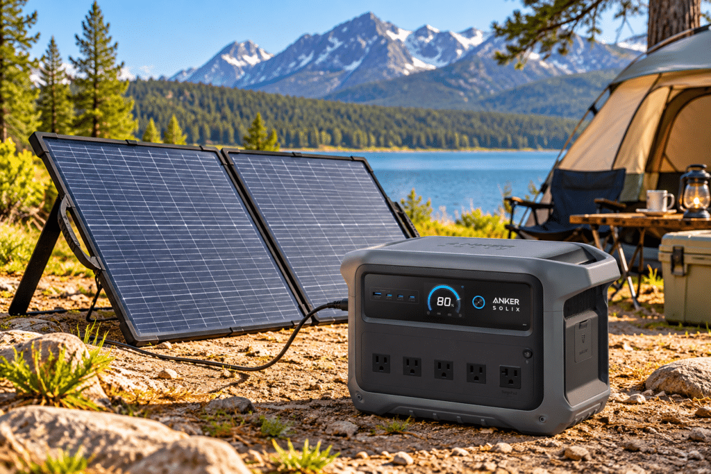 Anker SOLIX C1000 Gen 2 Portable Power Station with 200W Solar Panel