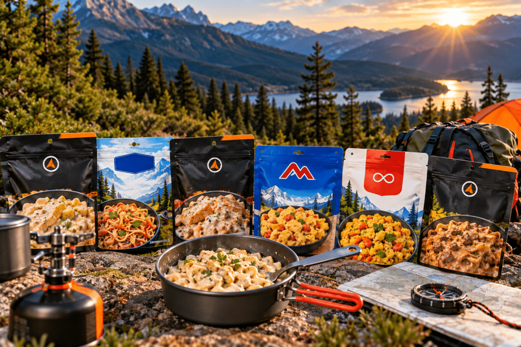 Packs of Freeze Dried Meals