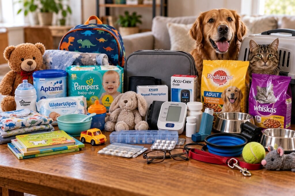 Emergency Supplies for Children, Older Adults and Pets