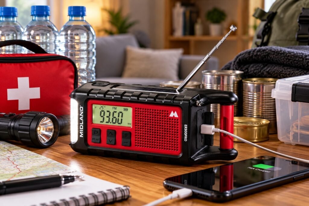 Midland ER300 Pro Wind Up Emergency Radios UK