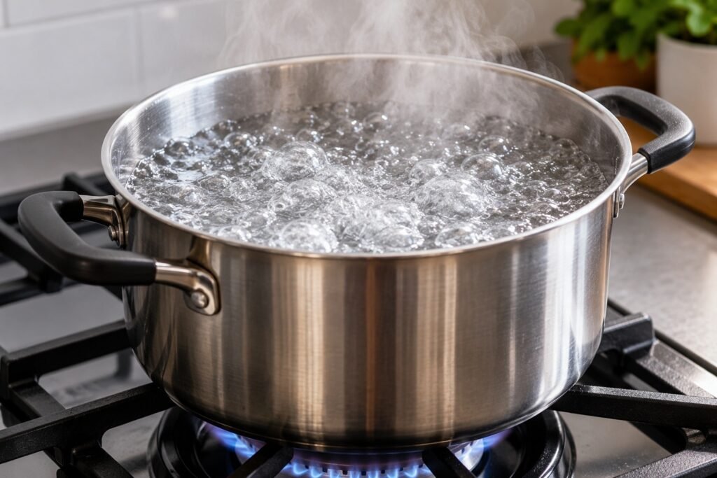 Pan of Boiling Water