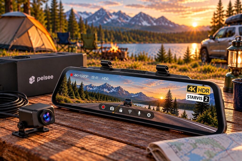 Pelsee 4K Mirror Dash Cam